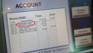 hotel and resort fees