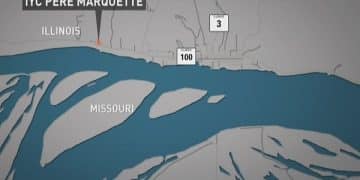 Flooding flood floodwaters Pere Marquette Youth Center Grafton