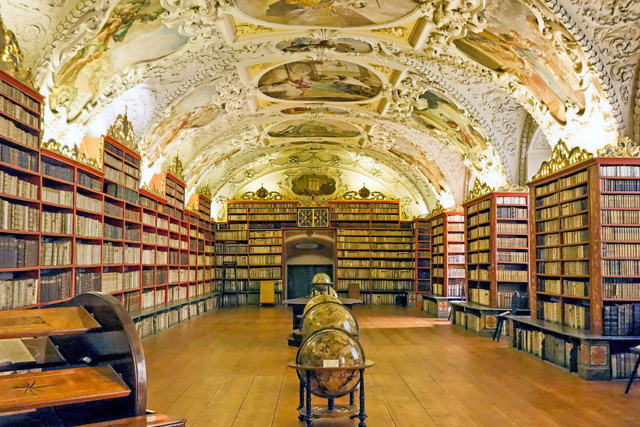 Europe Czech Republic Prague Strahov Monastery Library
