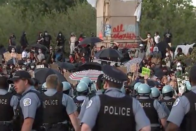 12 arrested, at least 18 injured at Chicago protest