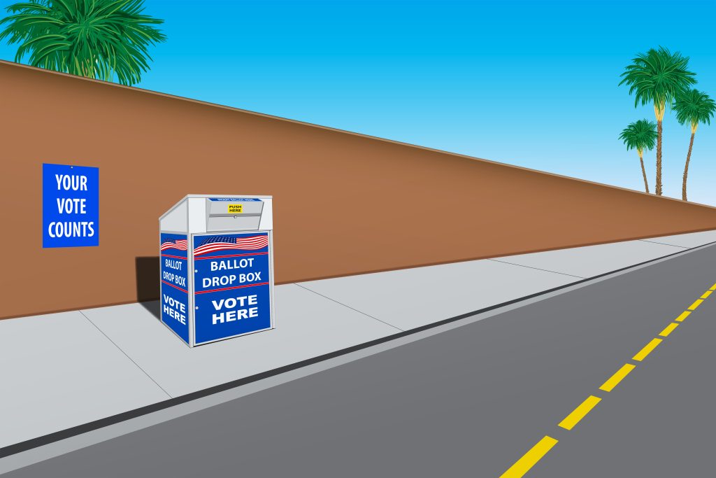election vote ballot drop