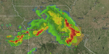 extreme heat relief rain thunderstorms July 29 2023