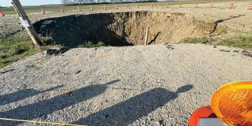 Illinois Route 185 sinkhole