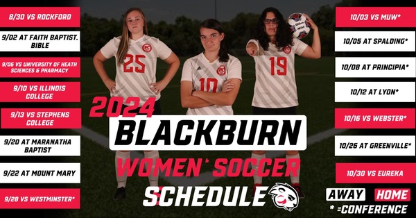 Blackburn women's soccer 2024