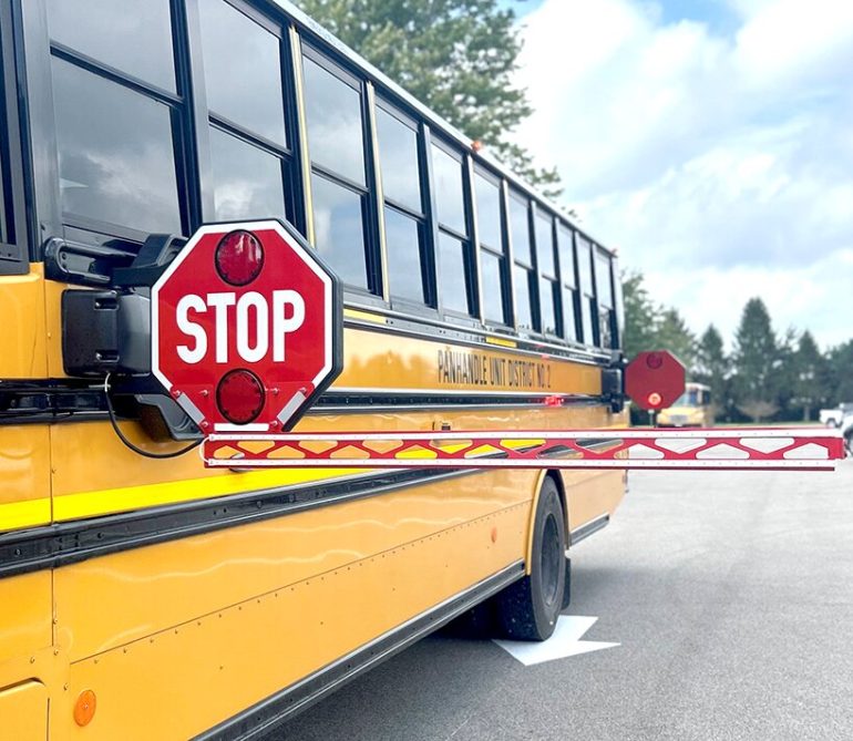 Panhandle school bus arms